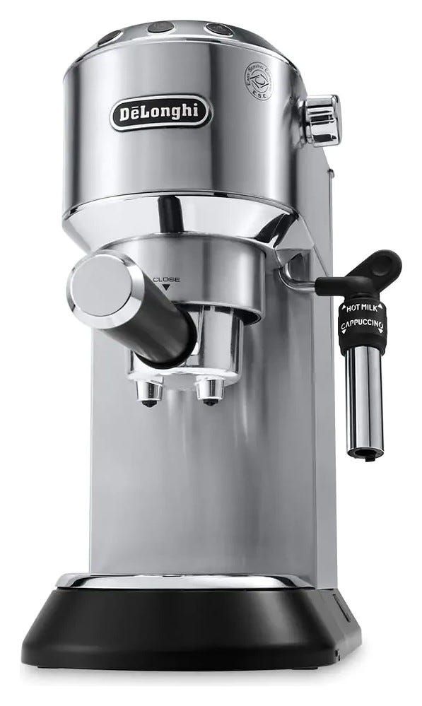 De Longhi EC 685.M Dedica Style Macchina per caffè automatica - grigio metallizzato