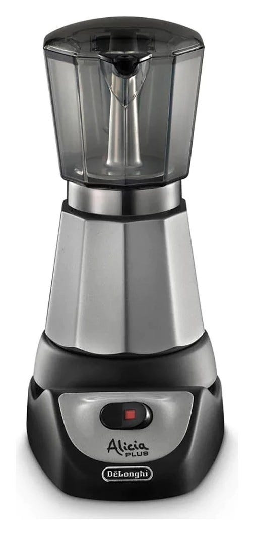 De Longhi EMKM4.B Alicia Moka elettrica automatica - grigio/nero