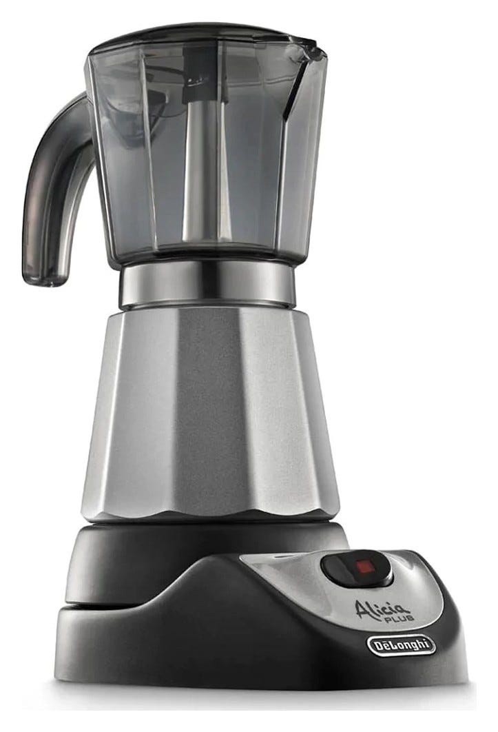De Longhi EMKM4.B Alicia Moka elettrica automatica - grigio/nero