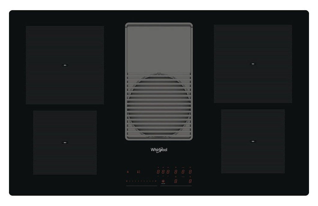 Whirlpool WVH 92 K Piano cottura a induzione cm 83 con cappa integrata da 630 m3/h - vetroceramica nero
