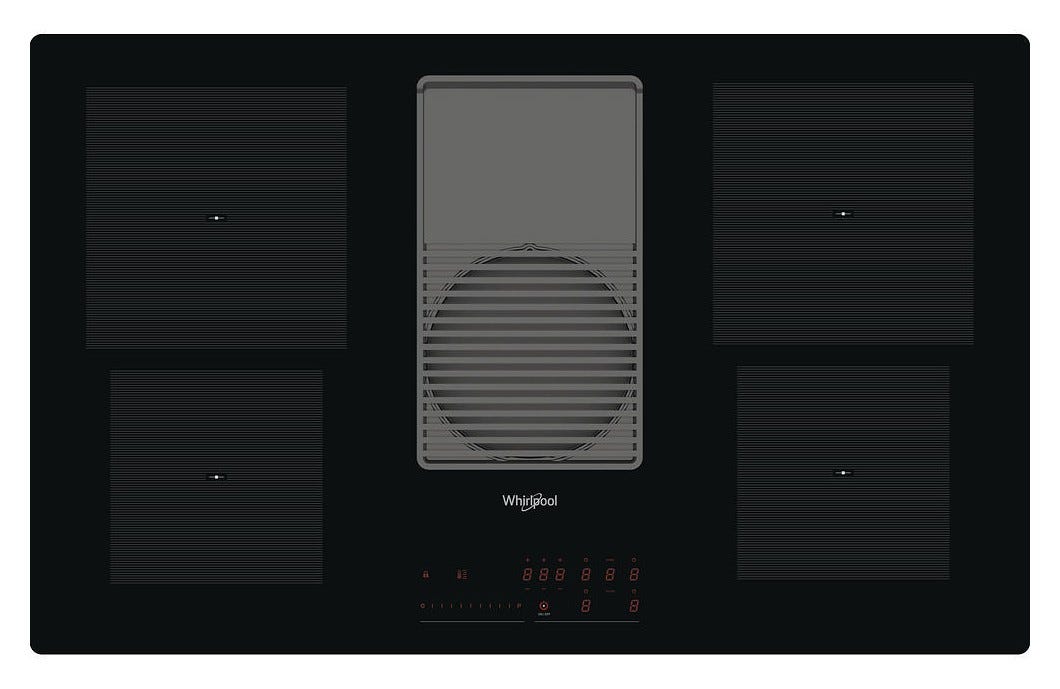 Whirlpool WVH 92 K Piano cottura a induzione cm 83 con cappa integrata da 630 m3/h - vetroceramica nero