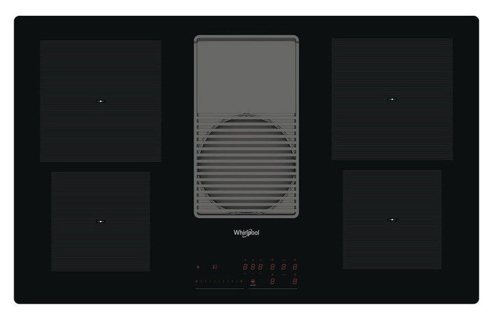 Whirlpool WVH 92 K Piano cottura a induzione cm 83 con cappa integrata da 630 m3/h - vetroceramica nero