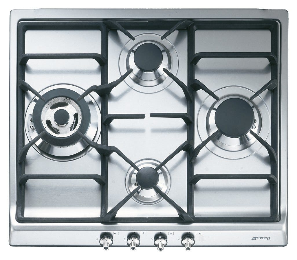 Smeg SER60SGH3 Classica Piano cottura a gas 4 fuochi cm 60 - inox