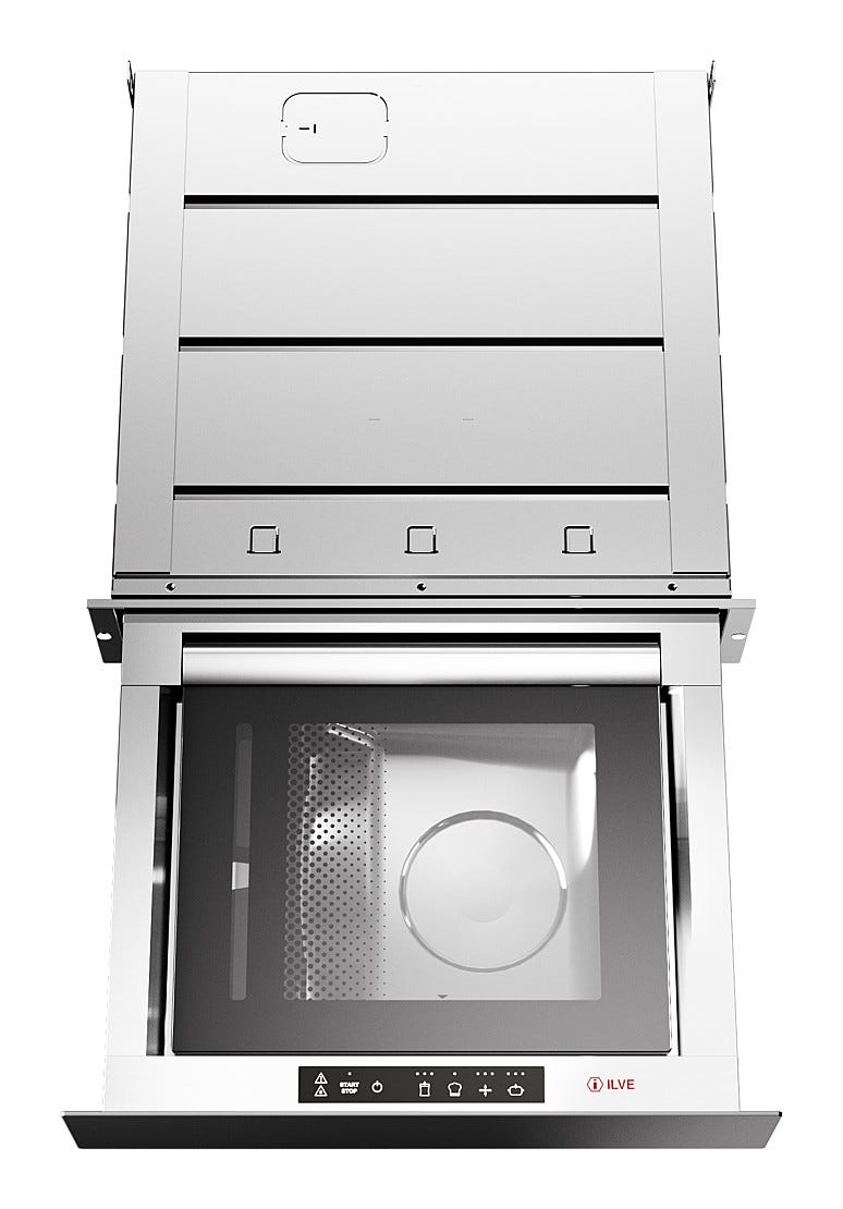 ILVE VM615SC Nostalgie Confezionatrice sottovuoto cm 60 h 13, con frontale in acciaio verniciato