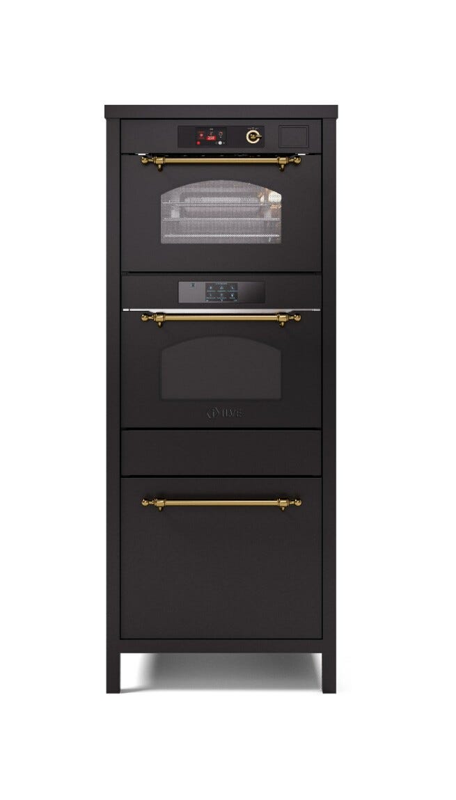 ILVE CSTARSN Nostalgie Colonna con forno combinato - abbattitore e confezionatrice sottovuoto - inox o colorato