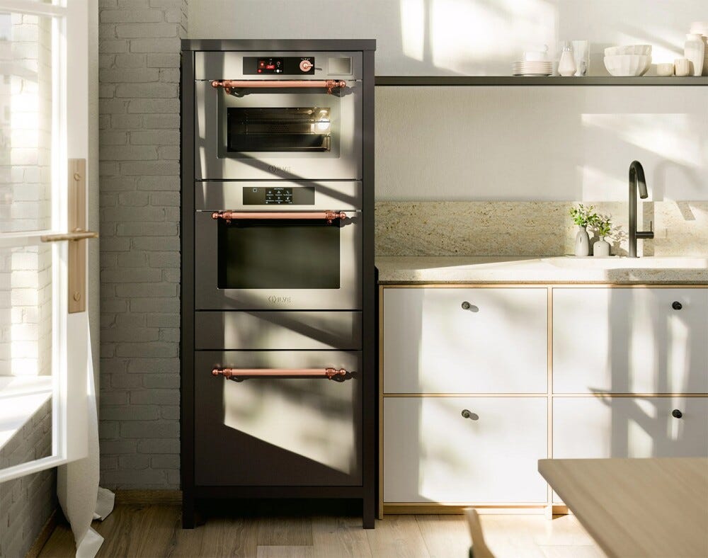 ILVE CSTARSN Nostalgie Colonna con forno combinato - abbattitore e confezionatrice sottovuoto - inox o colorato