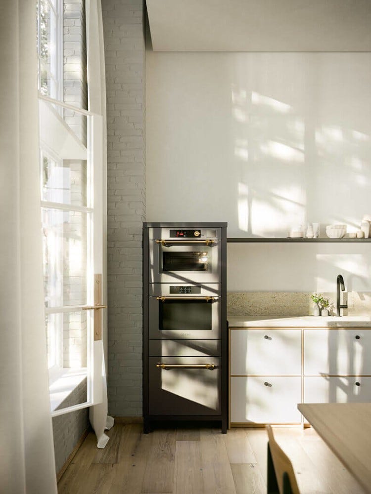 ILVE CSTARSN Nostalgie Colonna con forno combinato - abbattitore e confezionatrice sottovuoto - inox o colorato