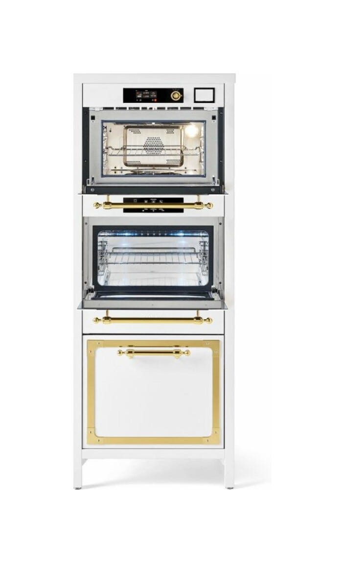 ILVE CSTARSN Nostalgie Colonna con forno combinato - abbattitore e confezionatrice sottovuoto - inox o colorato