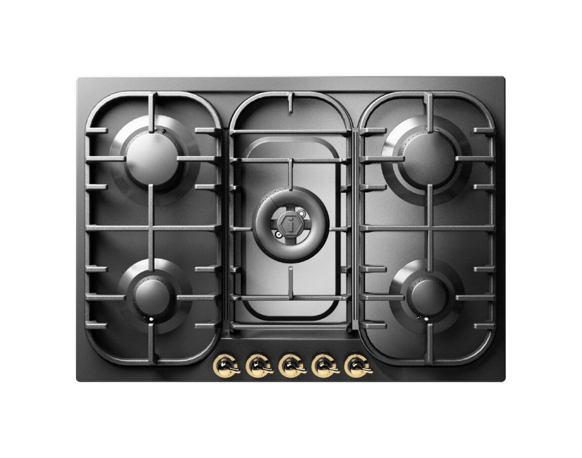 ILVE HCB70CN Nostalgie Piano cottura a gas cm 70 - inox o colorato