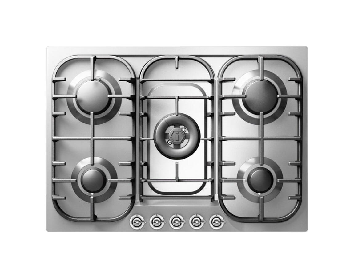 ILVE HCB70CN Nostalgie Piano cottura a gas cm 70 - inox o colorato