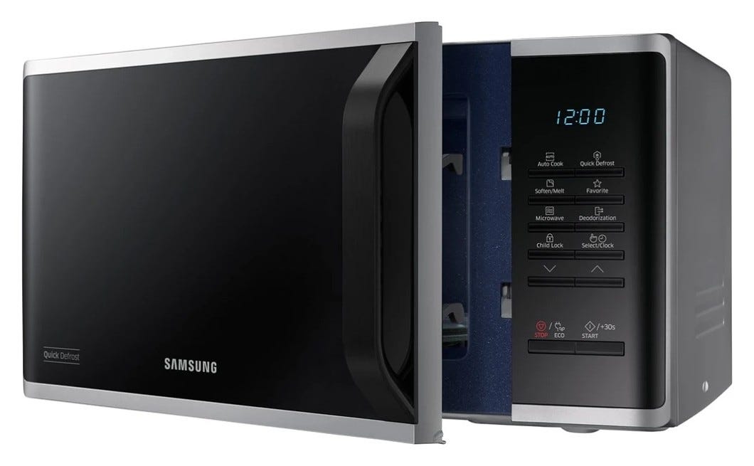 Samsung MS23K3513AS Forno a microonde cm 49 lt 23 – inox