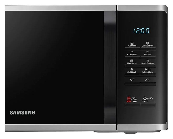Samsung MS23K3513AS Forno a microonde cm 49 lt 23 – inox