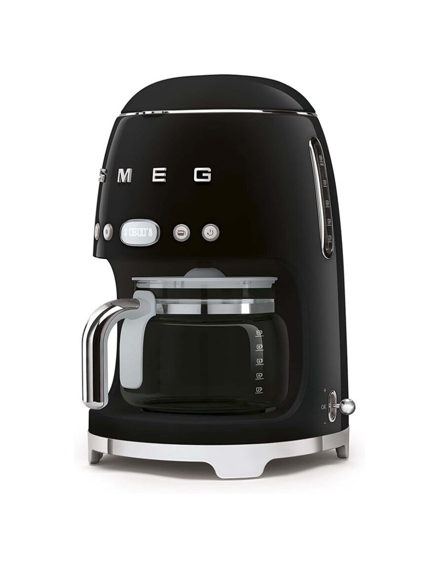 Smeg Selection DCF02BLEU 50's Style Macchina da Caffè Filtro - nero Lucido