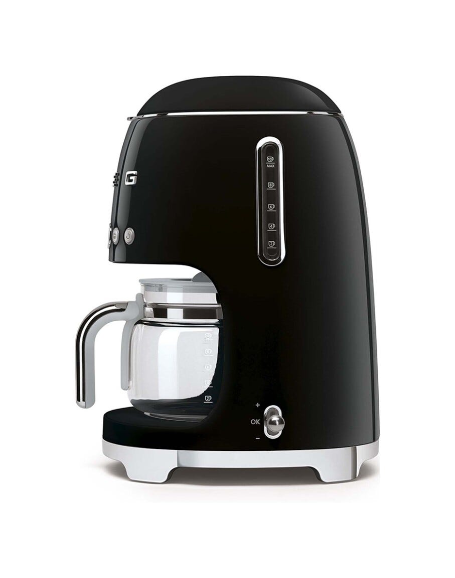 Smeg Selection DCF02BLEU 50's Style Macchina da Caffè Filtro - nero Lucido