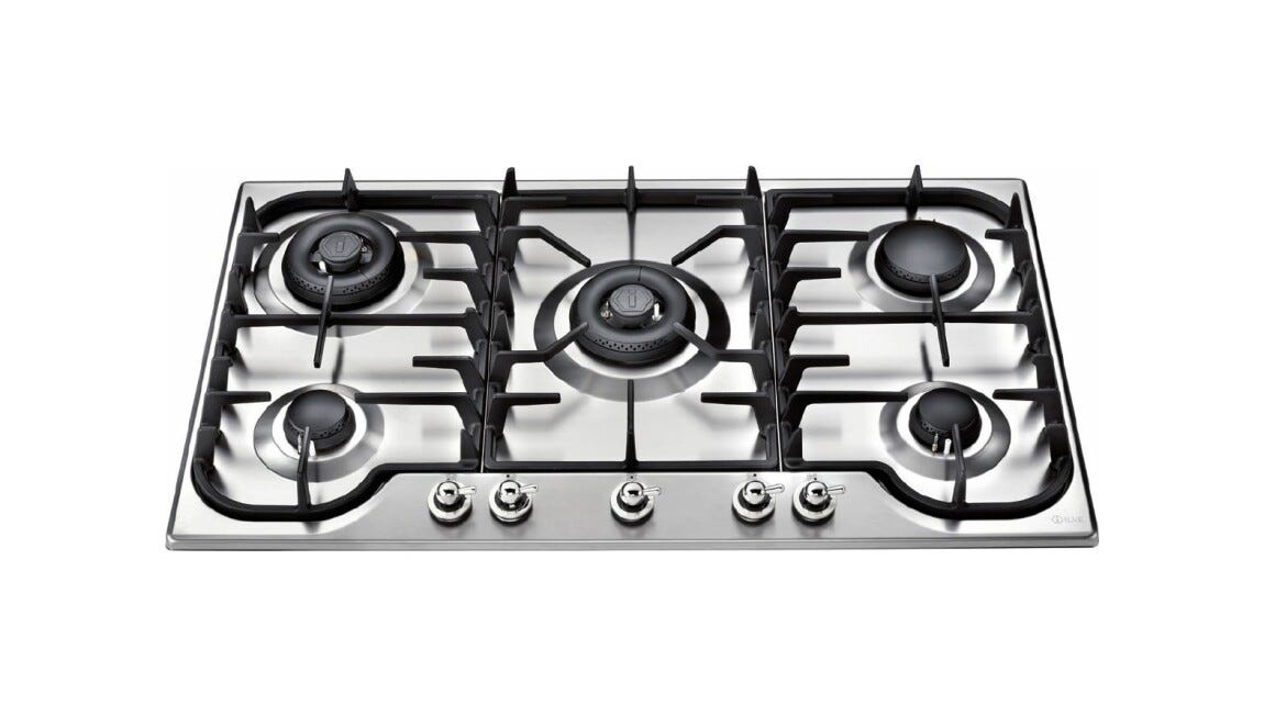 ILVE HCB90CCN Nostalgie Piano cottura a gas cm 90 - inox - bruciatore Dual opzionale