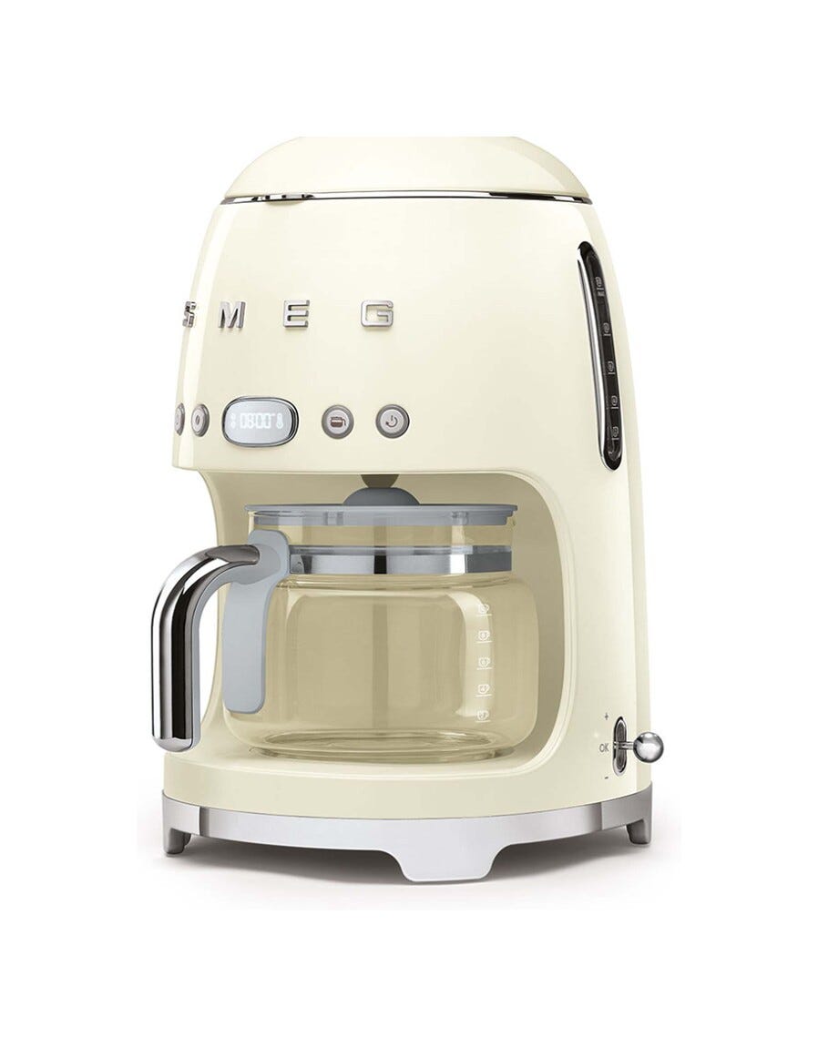 Smeg Selection DCF02CREU 50's Style Macchina da Caffè Filtro - panna Lucido