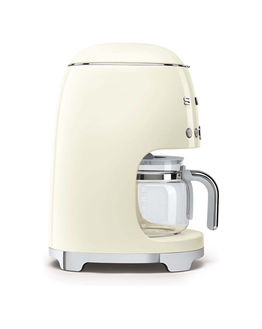 Smeg Selection DCF02CREU 50's Style Macchina da Caffè Filtro - panna Lucido