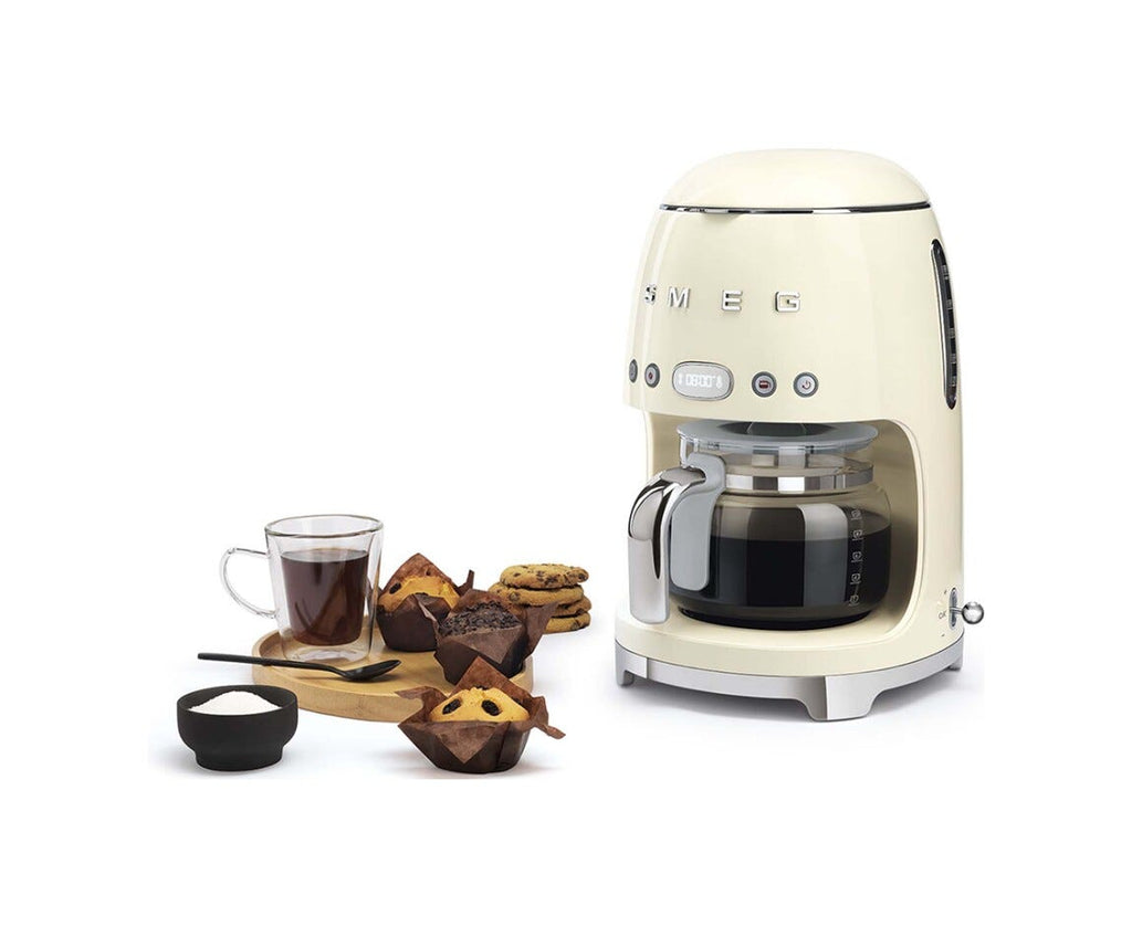 Smeg Selection DCF02CREU 50's Style Macchina da Caffè Filtro - panna Lucido
