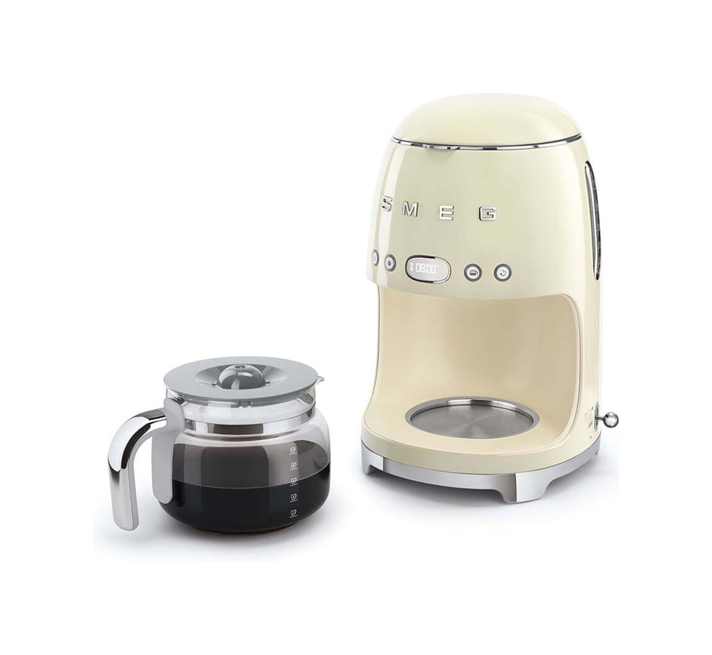 Smeg Selection DCF02CREU 50's Style Macchina da Caffè Filtro - panna Lucido