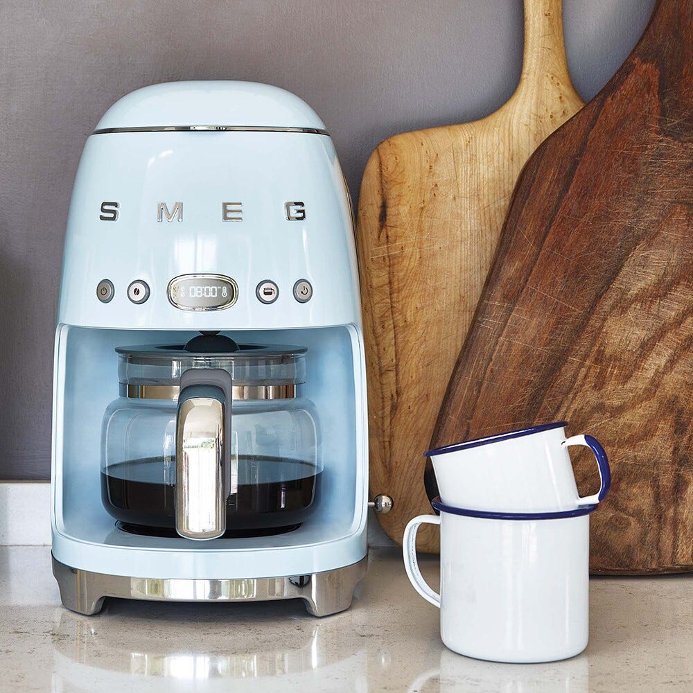 Smeg Selection DCF02PBEU 50's Style Macchina da Caffè Filtro - azzurro Lucido