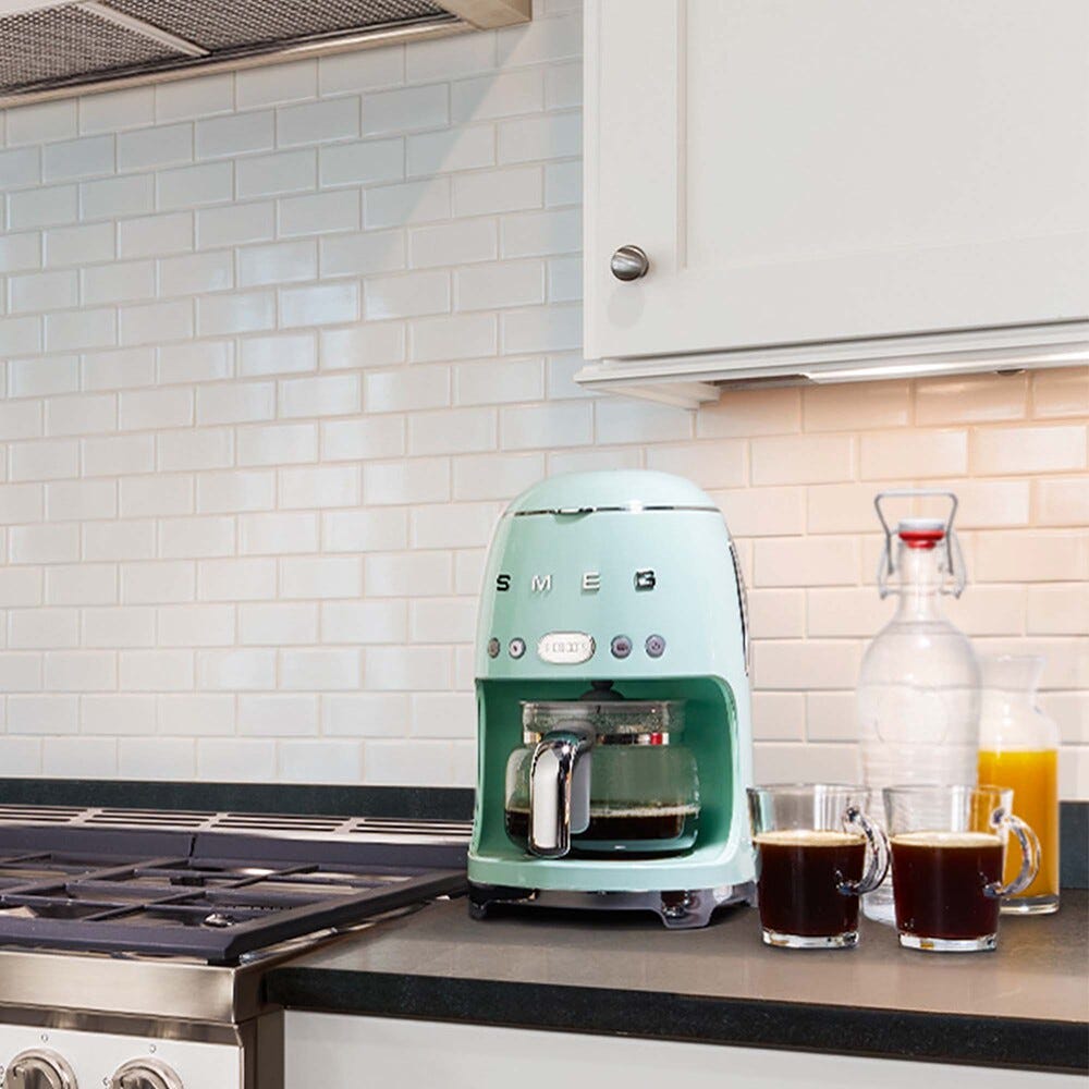 Smeg Selection DCF02PGEU 50's Style Macchina da Caffè Filtro - verde pastello Lucido