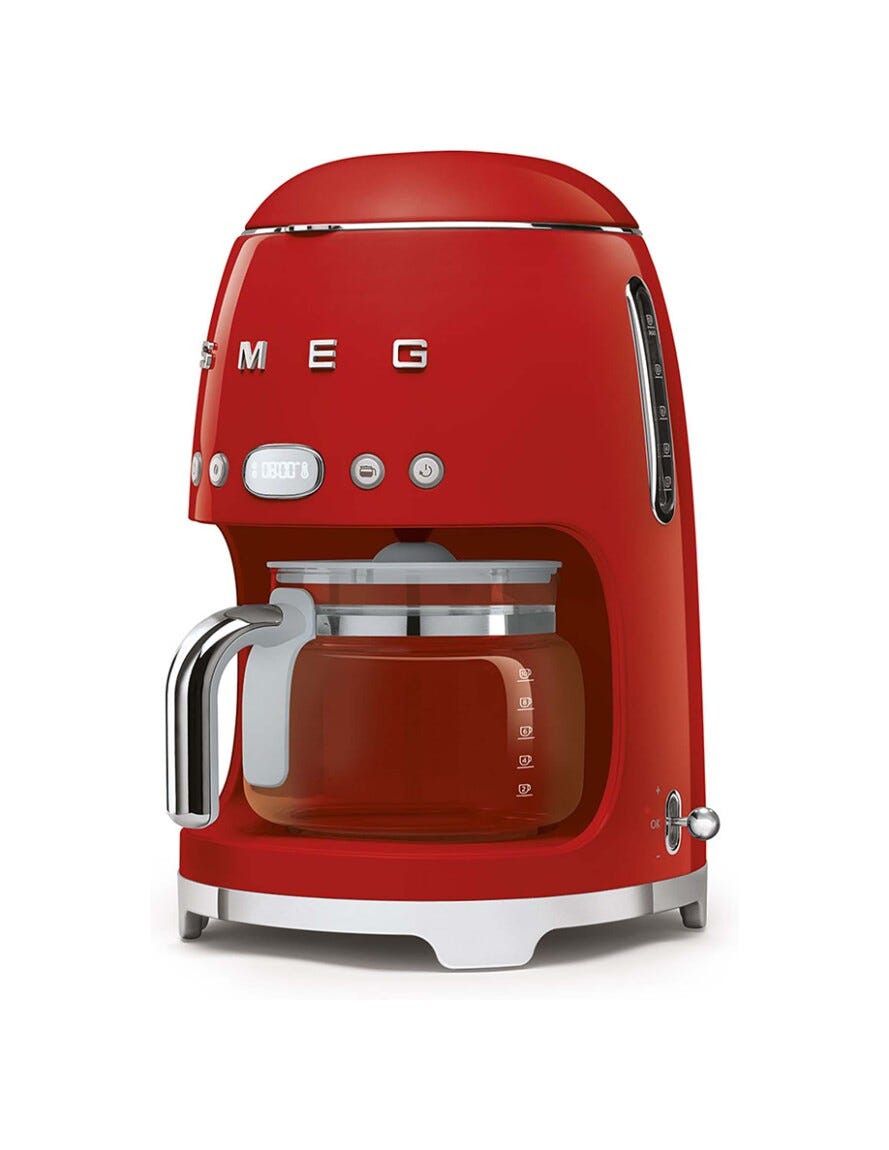 Smeg Selection DCF02RDEU 50's Style Macchina da Caffè Filtro - rosso Lucido