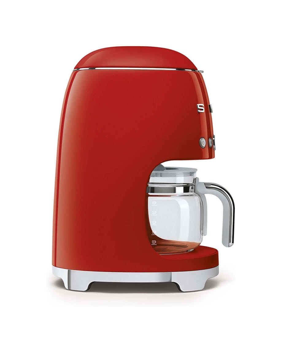 Smeg Selection DCF02RDEU 50's Style Macchina da Caffè Filtro - rosso Lucido