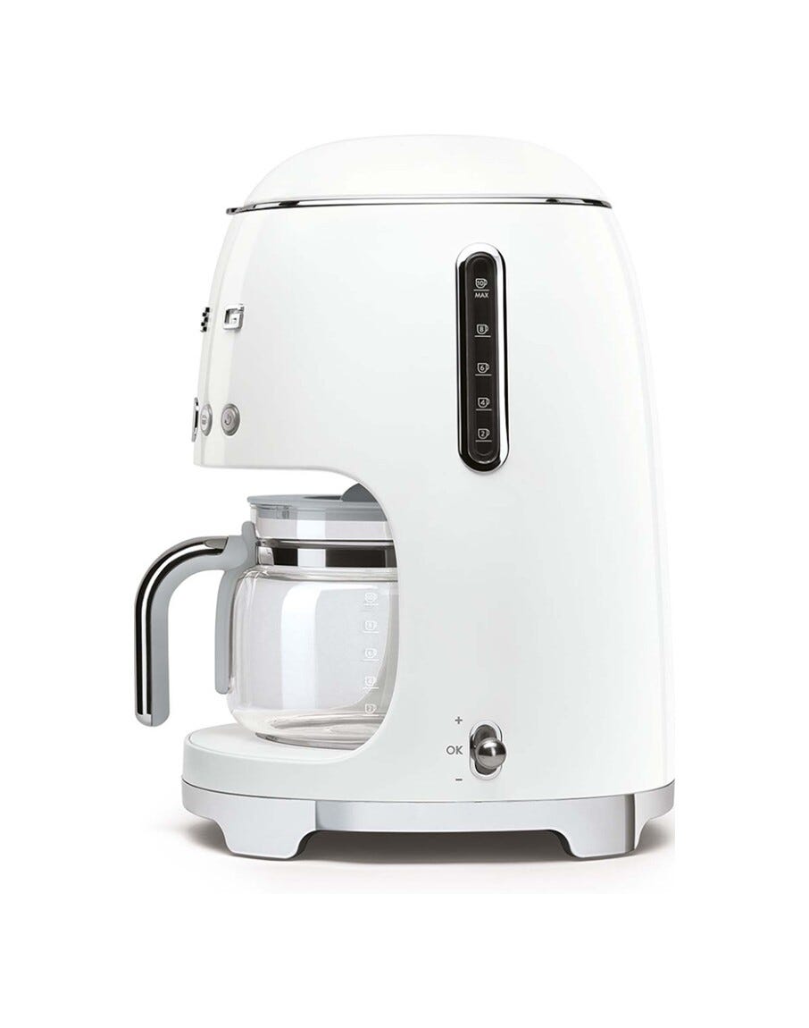 Smeg Selection DCF02WHEU 50's Style Macchina da Caffè Filtro - bianco Lucido