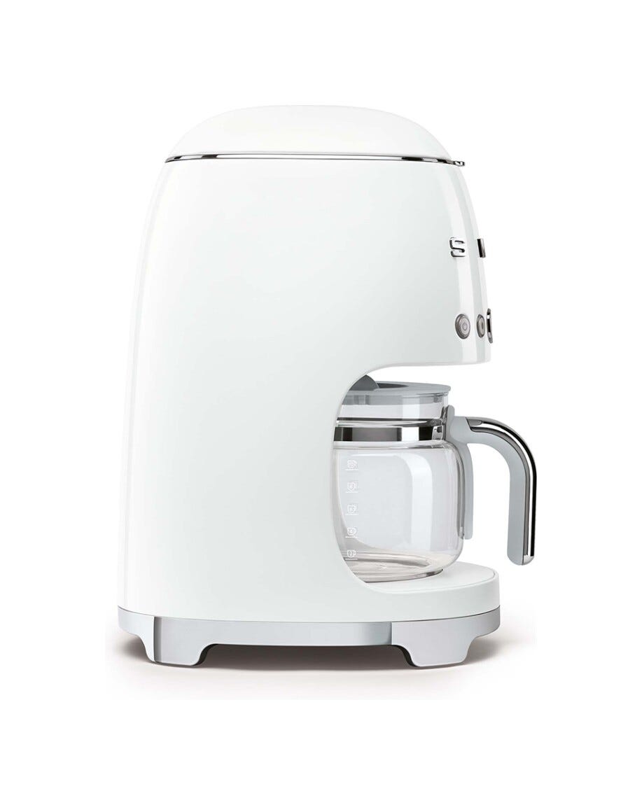 Smeg Selection DCF02WHEU 50's Style Macchina da Caffè Filtro - bianco Lucido