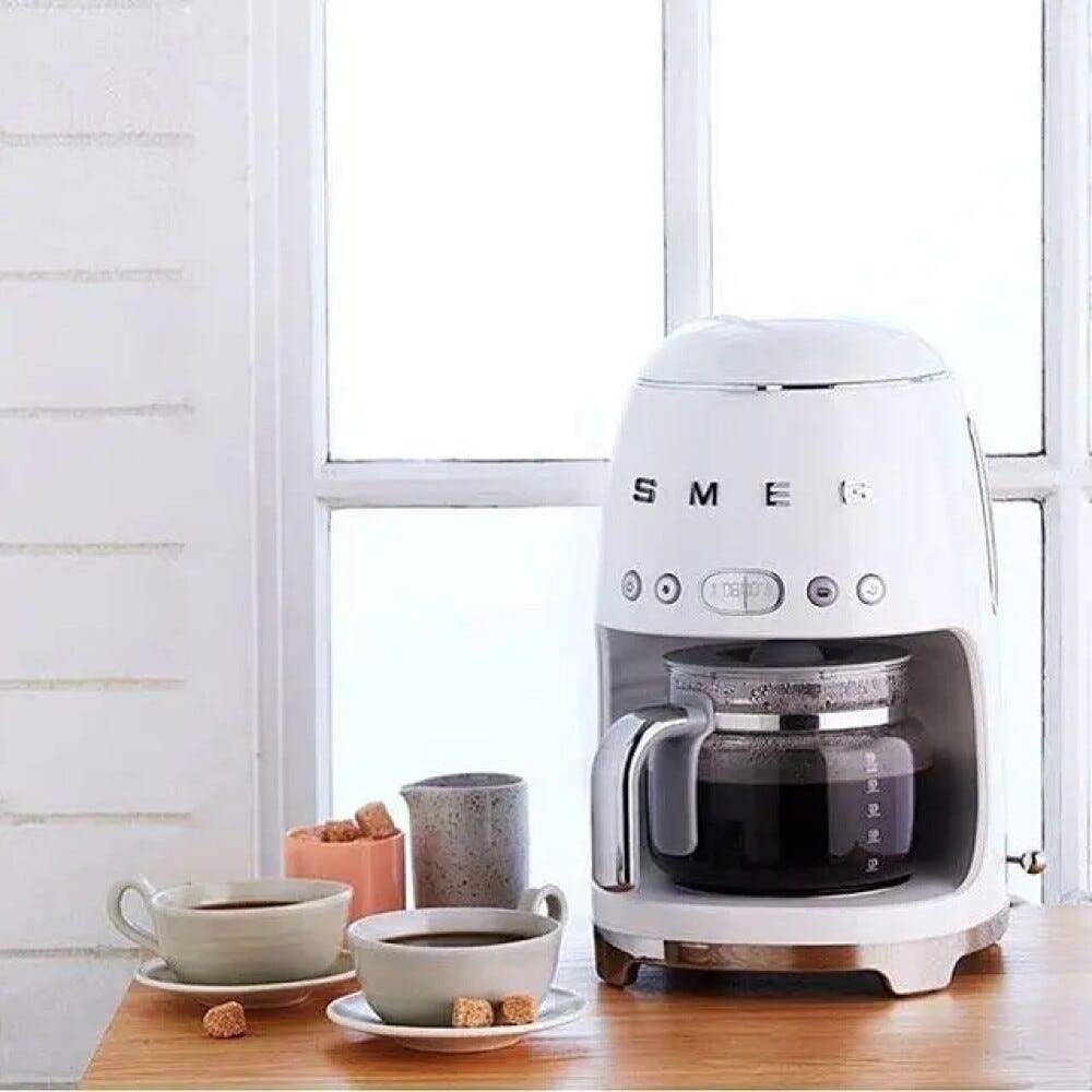 Smeg Selection DCF02WHEU 50's Style Macchina da Caffè Filtro - bianco Lucido