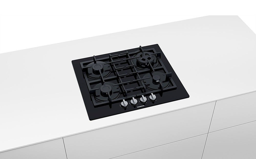 Siemens EN6B6HB90 iQ300 Piano cottura a gas cm. 59 - vetro nero