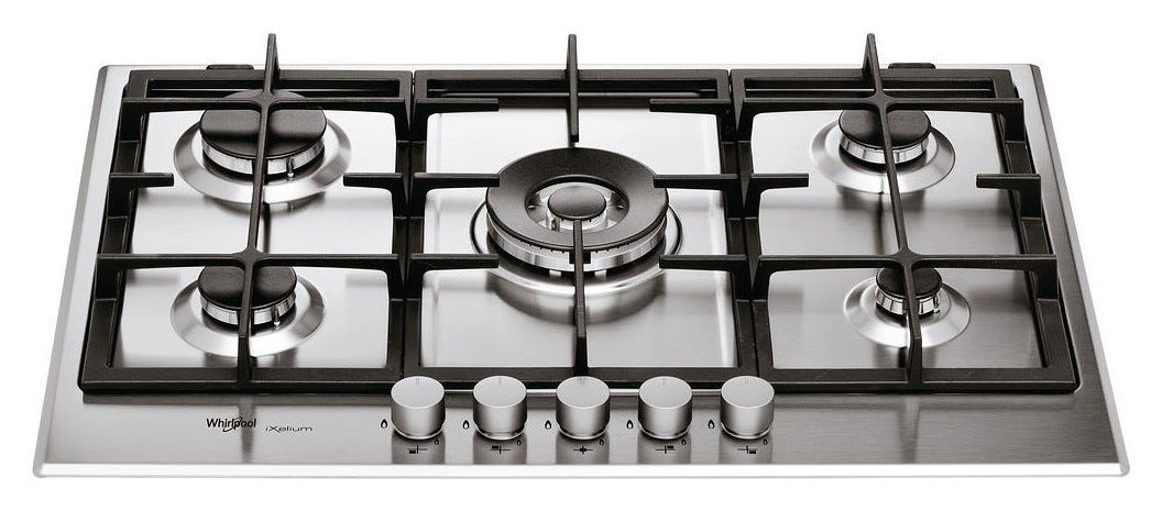 Whirlpool GMR 7522/IXL Piano cottura a gas cm. 73 - inox