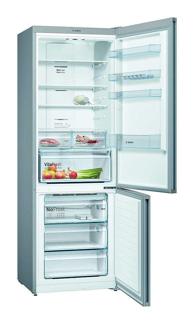 Bosch KGN49XLEA Serie 4 Frigorifero con congelatore cm. 70 - h. 203 - 435 lt. - inox