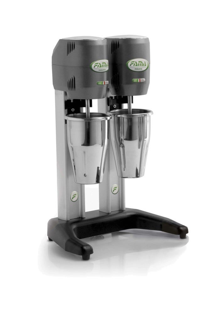 Fama MF4D Snack Bar Frullino doppio lt 0,8 (x2) doppio bicchiere inox