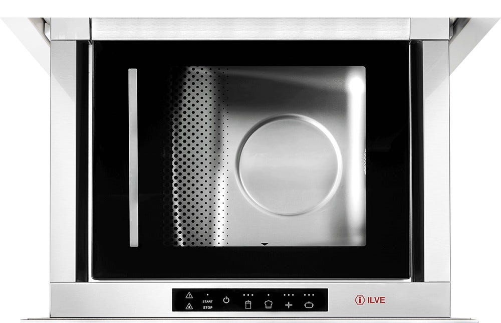ILVE VM615S Professional Plus Confezionatrice sottovuoto cm 60 h 13, con frontale nero lucido