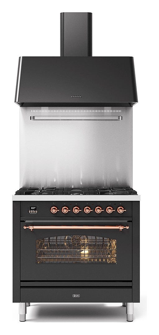 ILVE P09N Nostalgie Cucina da accosto cm 90 configurabile - inox o colorato