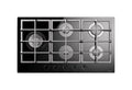 ILVE HCG90SCK Professional Plus Piano cottura a gas cm 90 - vetro nero