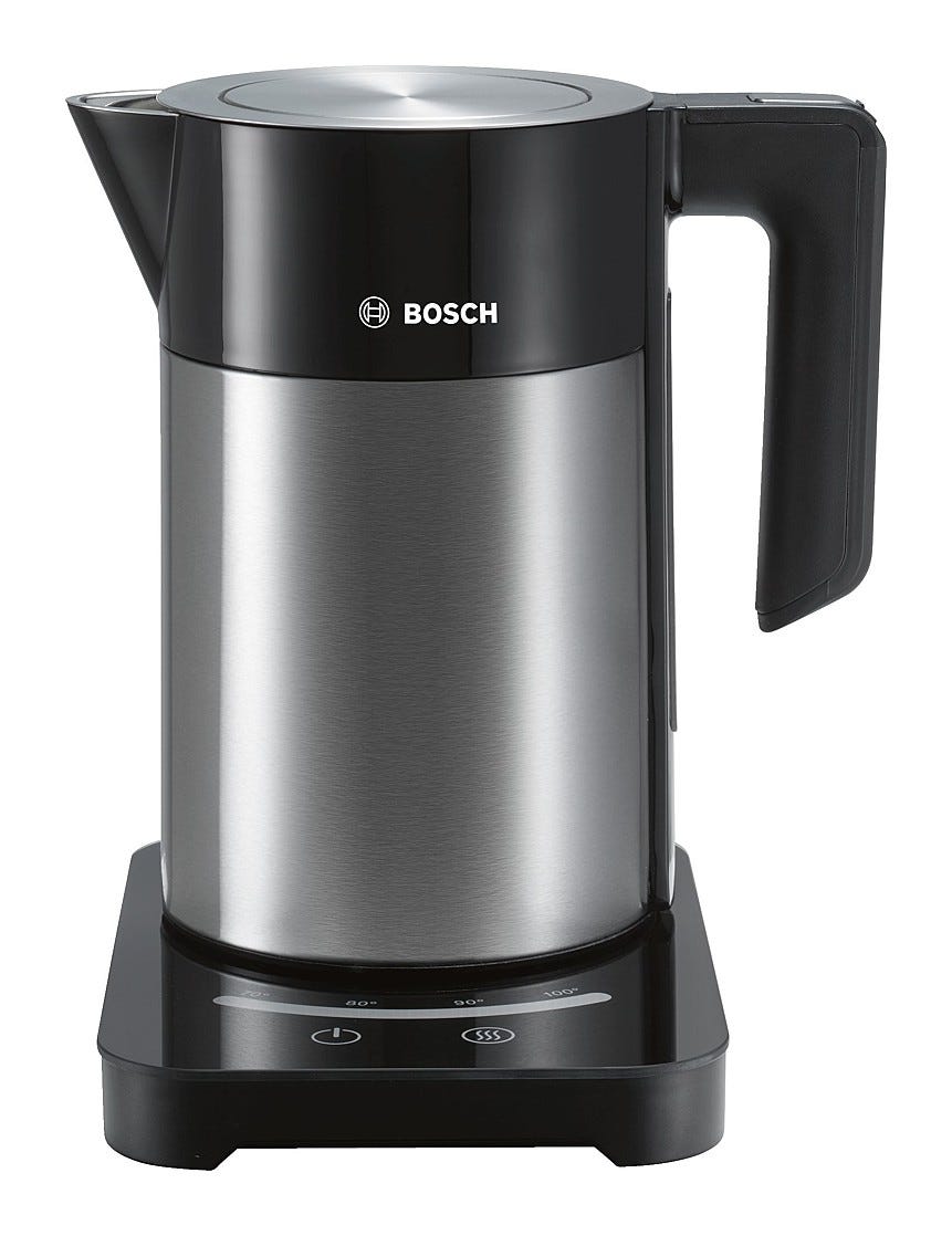 Bosch TWK7203 Bollitore elettrico 1.7 lt. - nero / inox