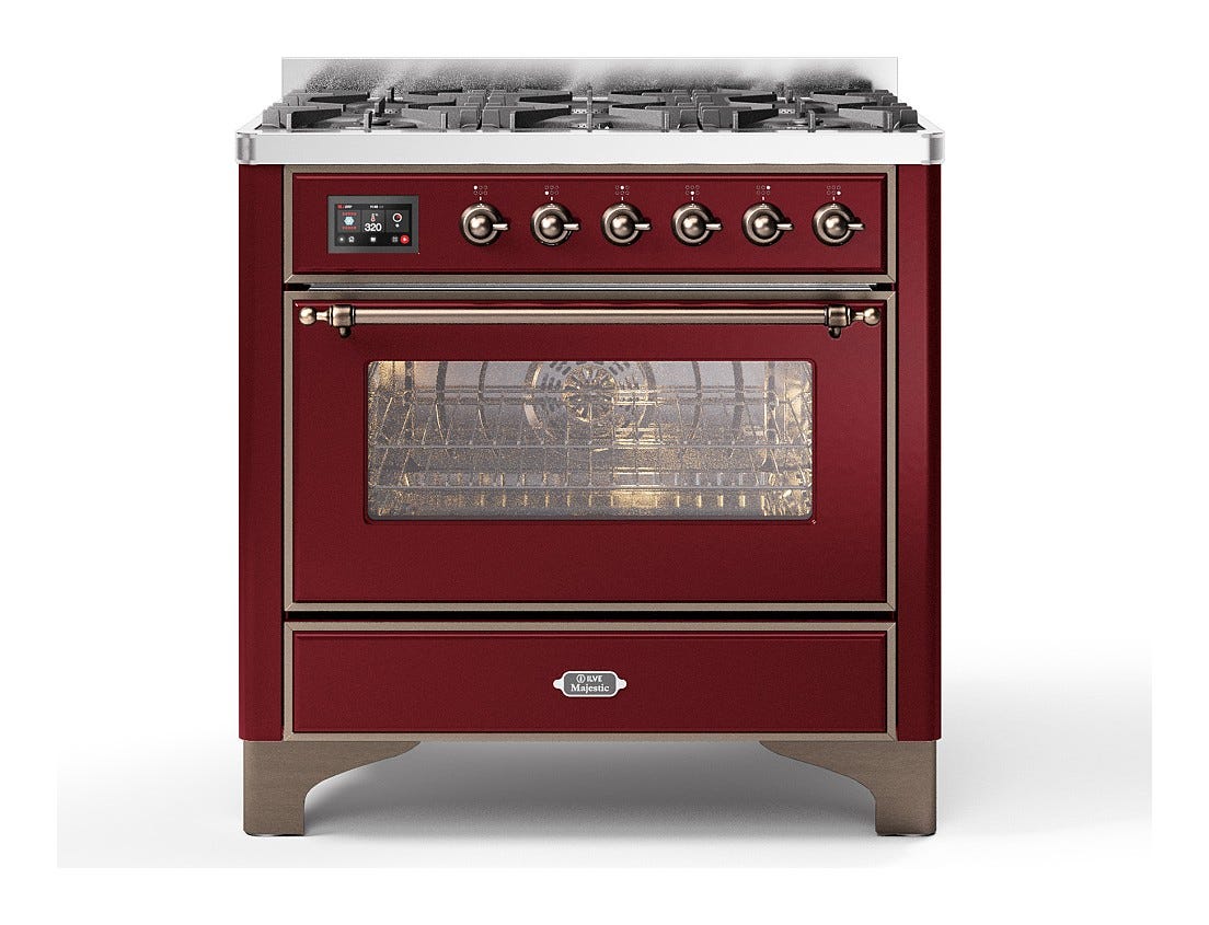 ILVE M09N Majestic Cucina da accosto cm 90 configurabile - inox o colorato