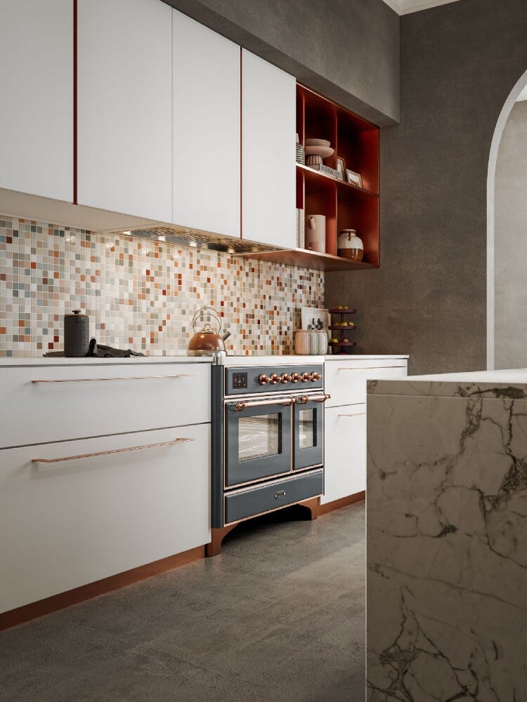 ILVE MD10N Majestic Cucina da accosto cm 100 configurabile - inox o colorato
