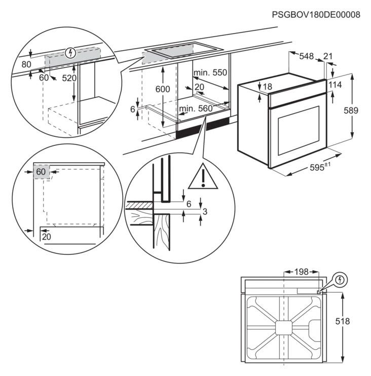 Electrolux KOFFP44TX SurroundCook® Forno elettrico pirolitico cm 60 - inox antimpronta