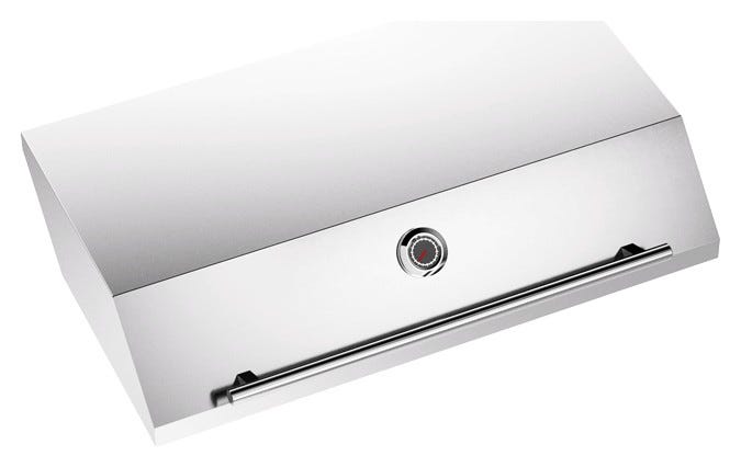 ILVE HBBQ100 Professional Plus Barbecue cm 100 - 3 fuochi - inox - coperchio opzionale