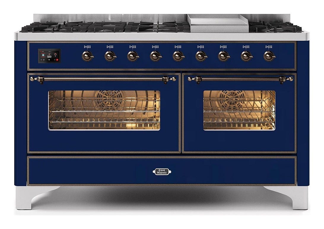 ILVE M15N Majestic Cucina da accosto cm 150 configurabile - inox o colorato