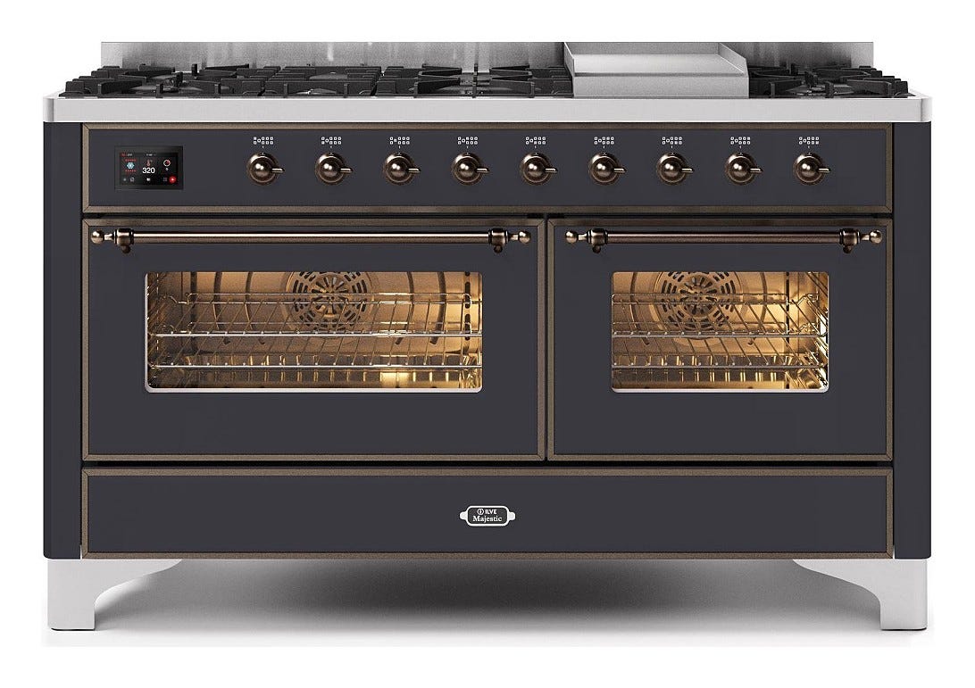 ILVE M15N Majestic Cucina da accosto cm 150 configurabile - inox o colorato