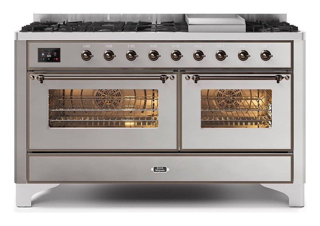 ILVE M15N Majestic Cucina da accosto cm 150 configurabile - inox o colorato