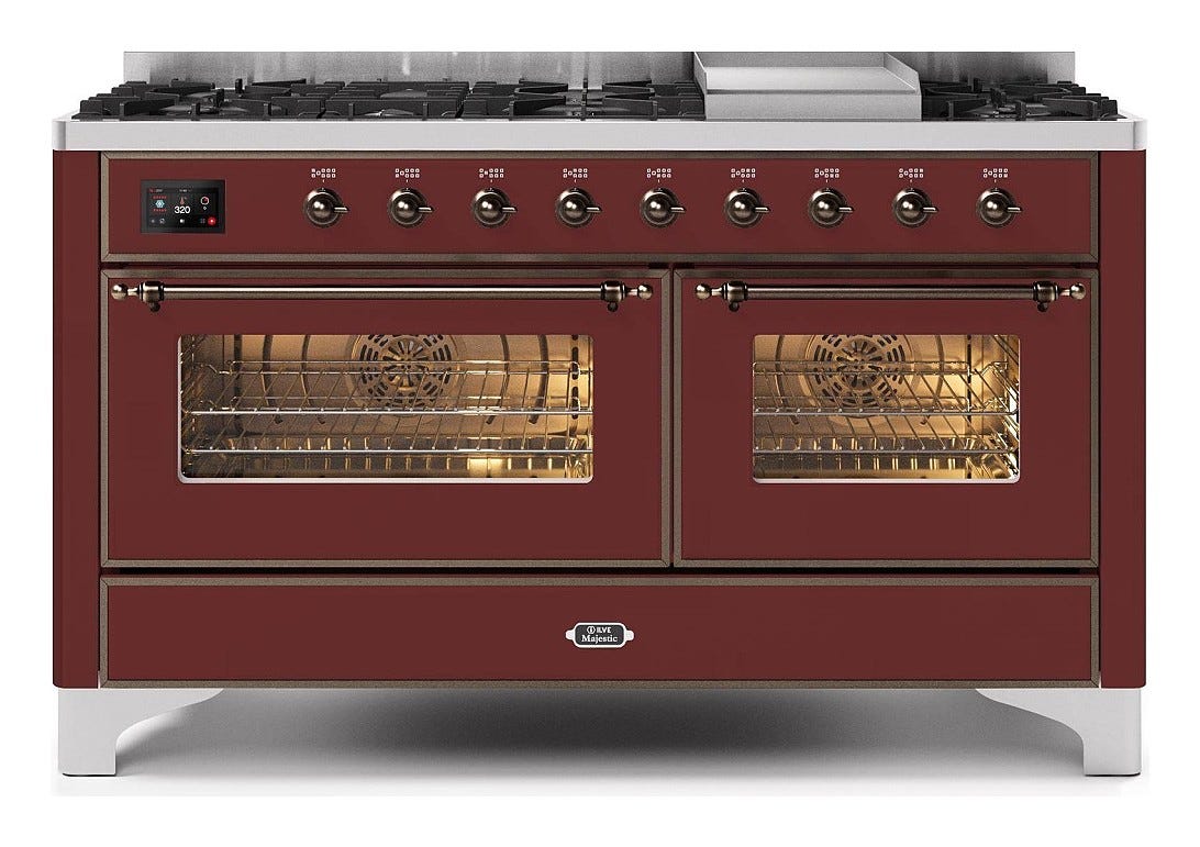 ILVE M15N Majestic Cucina da accosto cm 150 configurabile - inox o colorato
