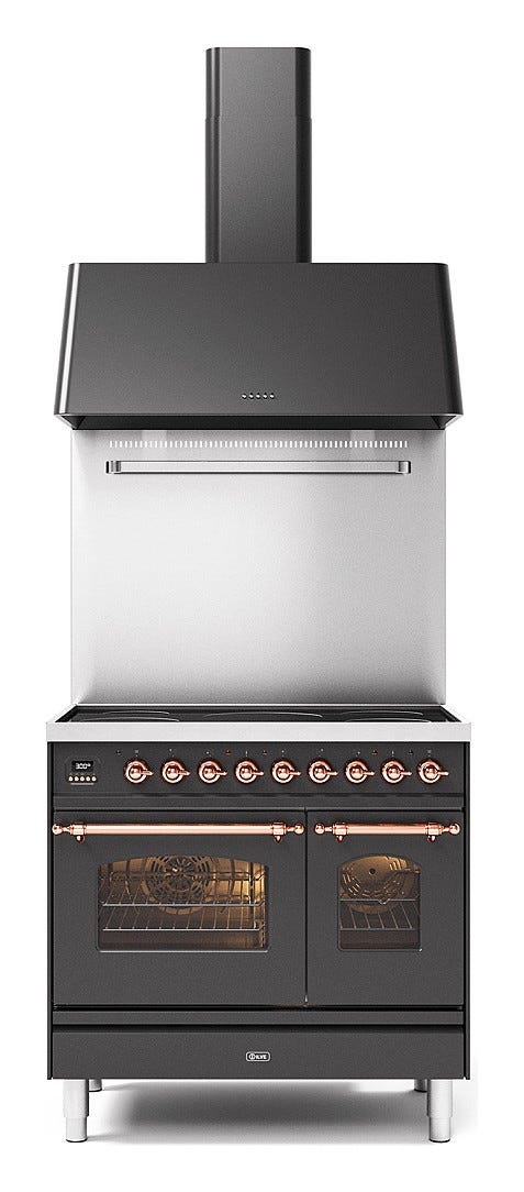 ILVE PD09N Nostalgie Cucina da accosto cm 90 configurabile - inox o colorato