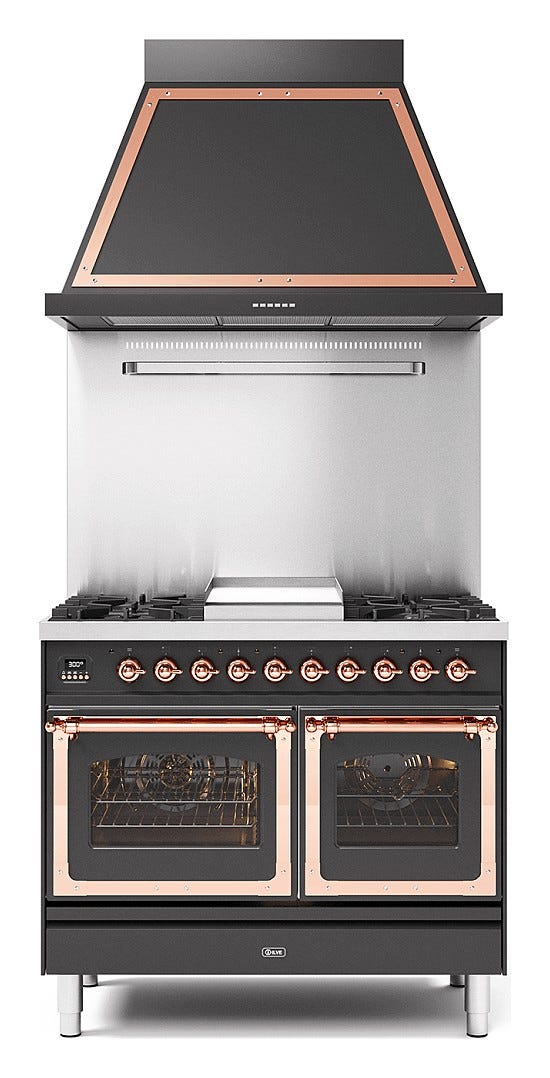 ILVE PD10N Nostalgie Cucina da accosto cm 100 configurabile - inox o colorato