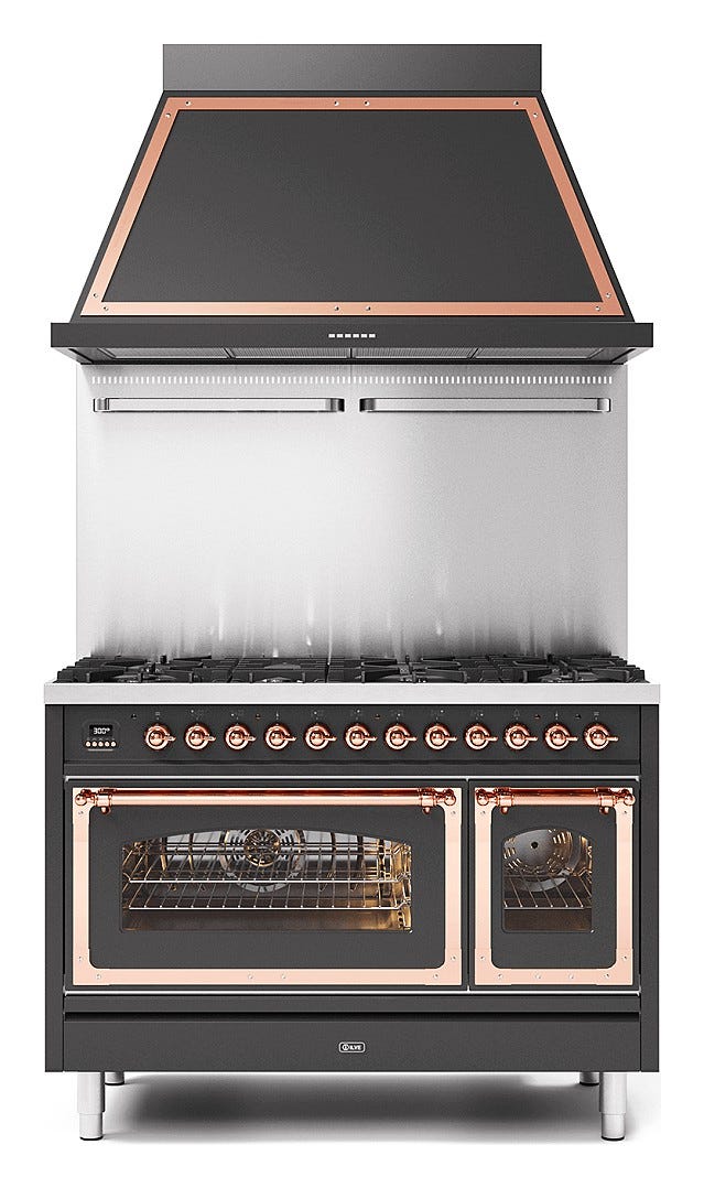 ILVE P12N Nostalgie Cucina da accosto cm 120 configurabile - inox o colorato