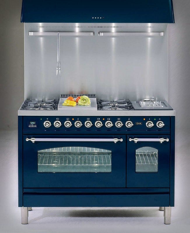 ILVE P12N Nostalgie Cucina da accosto cm 120 configurabile - inox o colorato